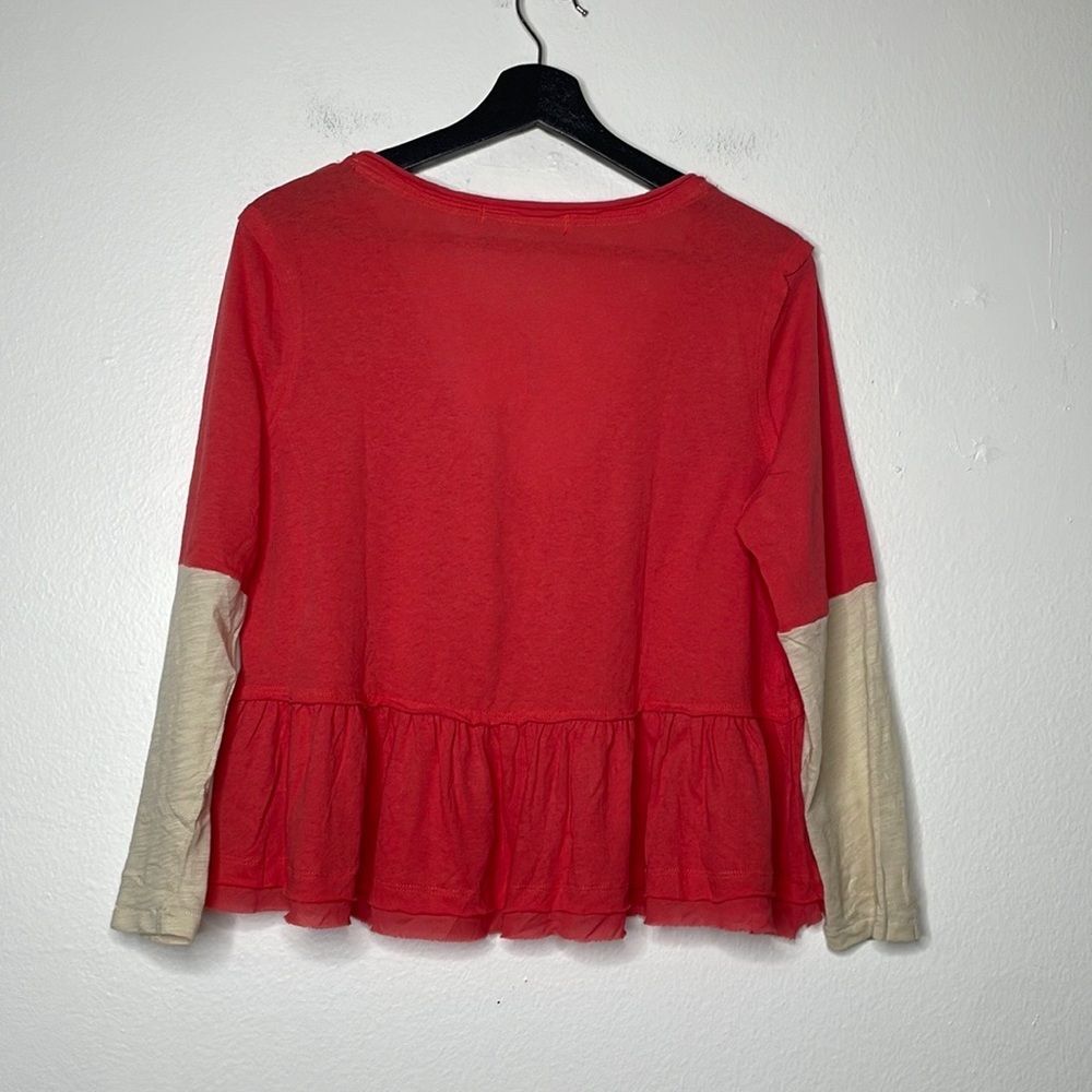 Free People Womens Size Medium Heart of Mine Colorblock Cotton Top - Picture 8 of 12